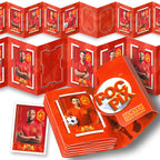 Pocket TCG Football Sticker Collection Book : Red Gold
