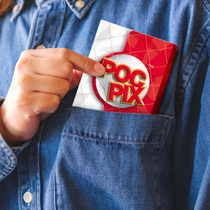 Pocket TCG Football Sticker Collection Book : Red & White