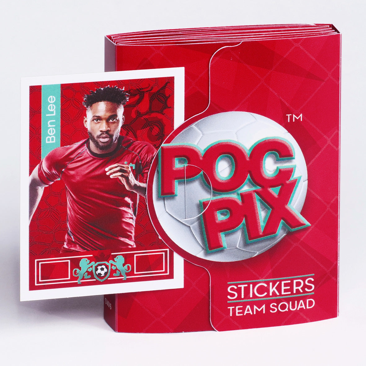 Pocket Football Sticker Collection Book : Red