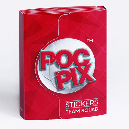 Pocket Football Sticker Collection Book : Red