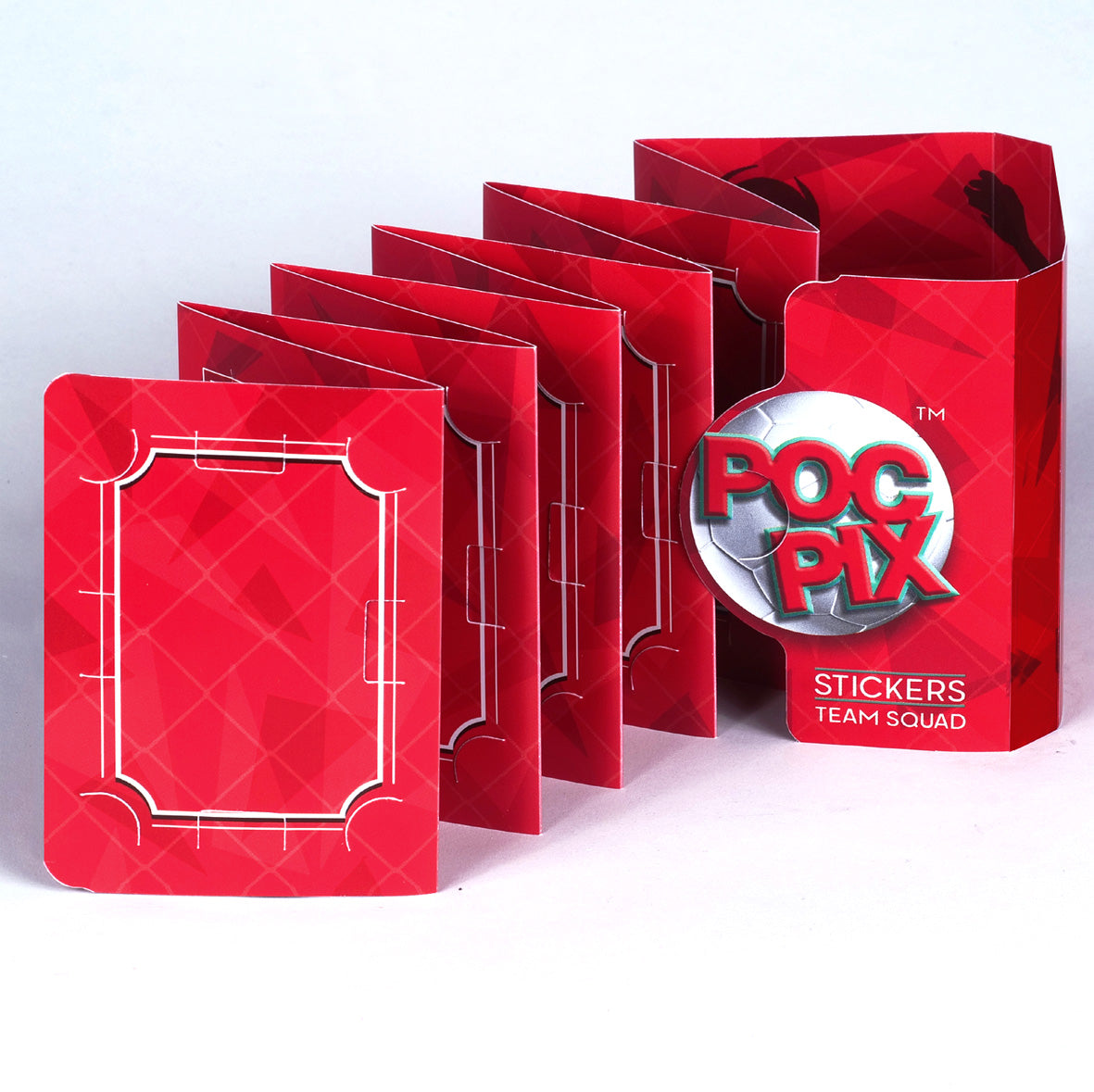 Pocket Football Sticker Collection Book : Red