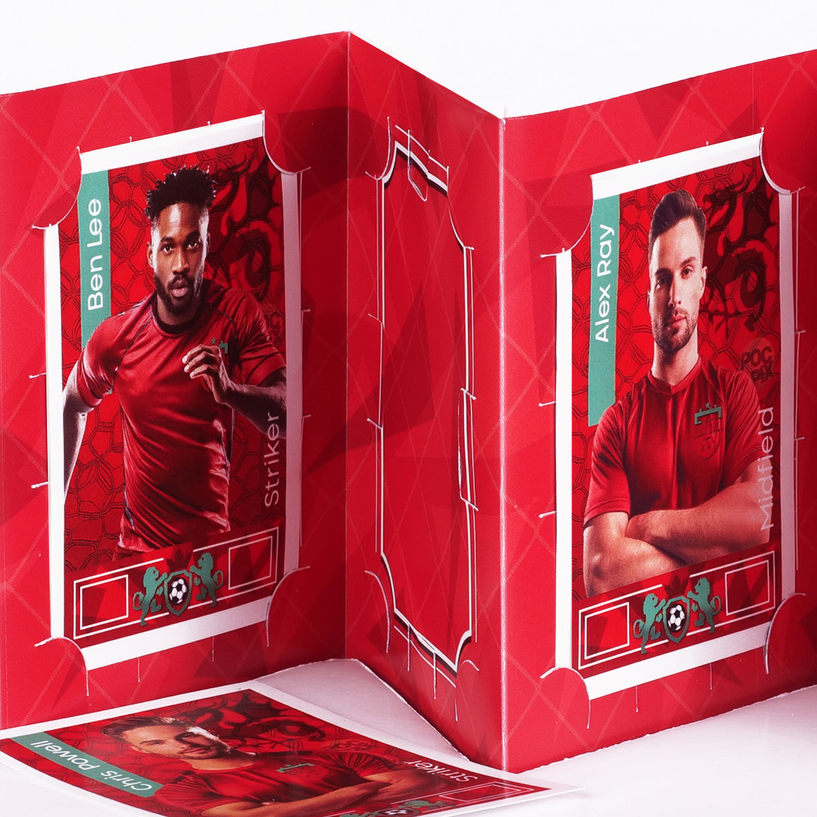 Pocket Football Sticker Collection Book : Red