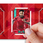 Pocket Football Sticker Collection Book : Red