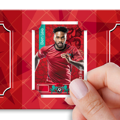 Pocket Football Sticker Collection Book : Red