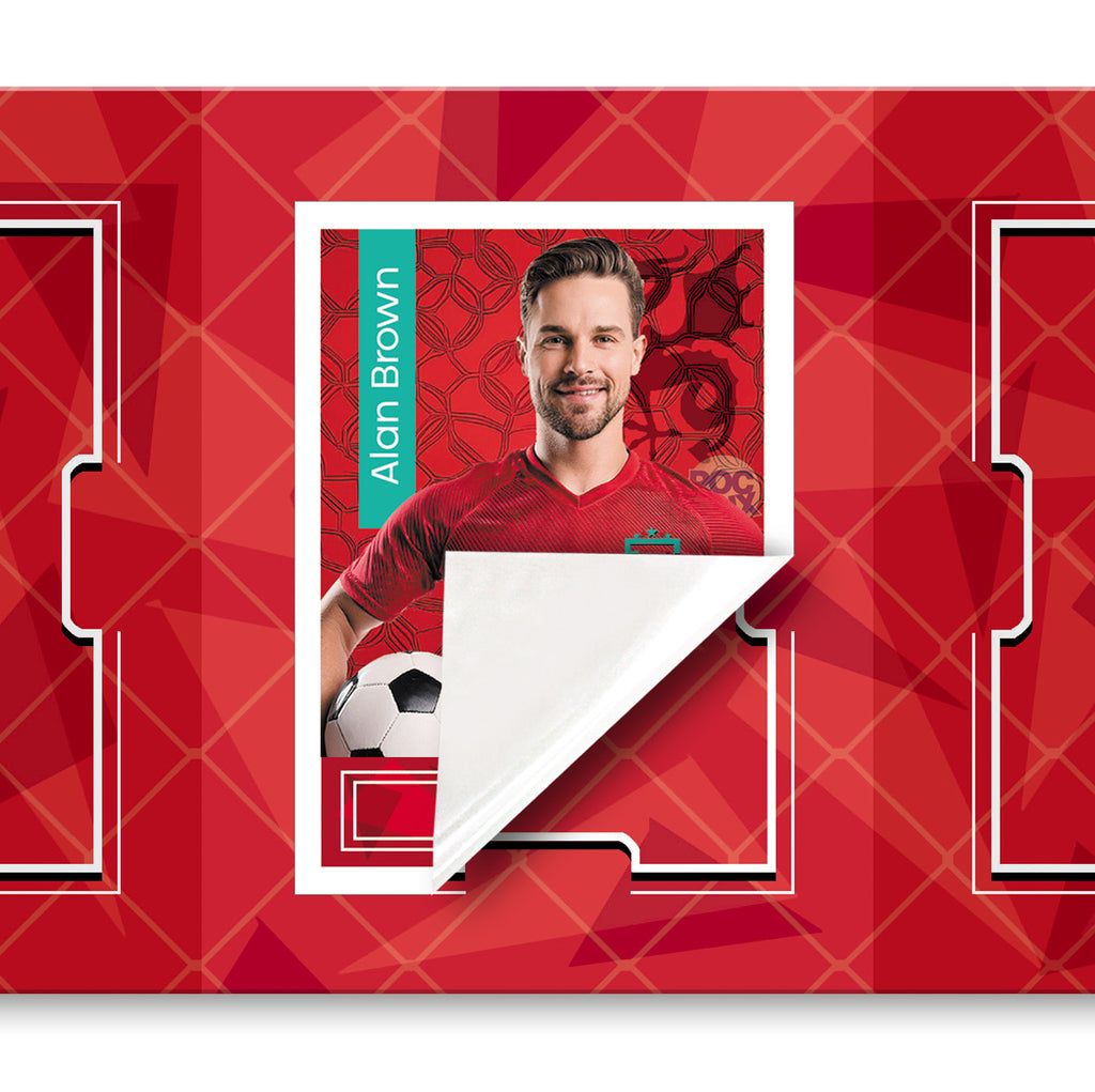 Pocket Football Sticker Collection Book : Red