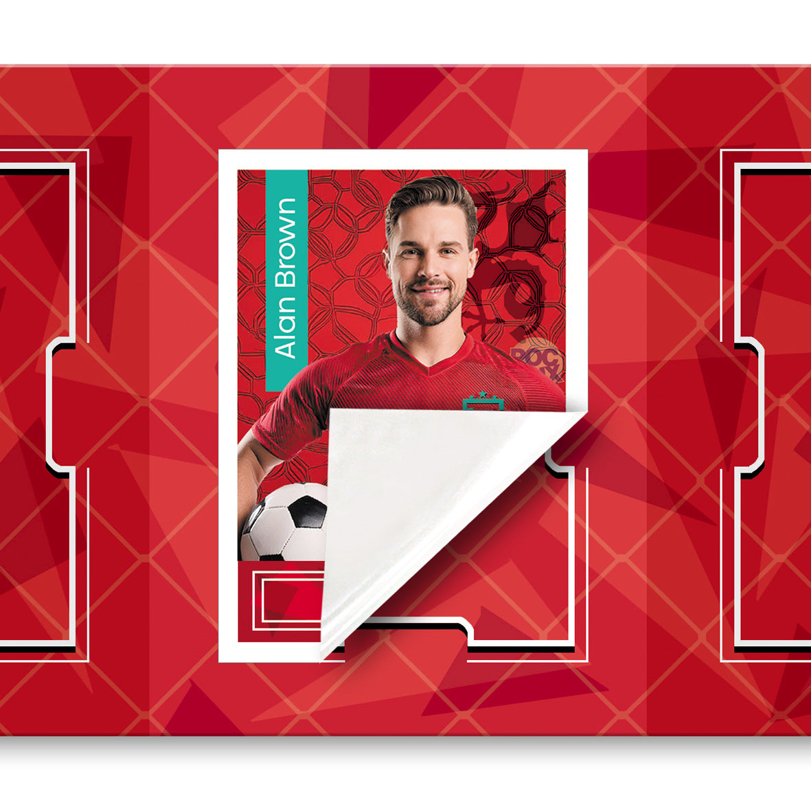 Pocket Football Sticker Collection Book : Red