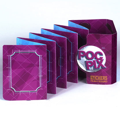 Pocket TCG Football Sticker Collection Book : Claret & Blue
