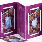 Pocket TCG Football Sticker Collection Book : Claret & Blue