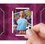 Pocket TCG Football Sticker Collection Book : Claret & Blue