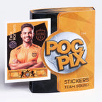 Pocket TCG Football Sticker Collection Book : Black, Gold Orange