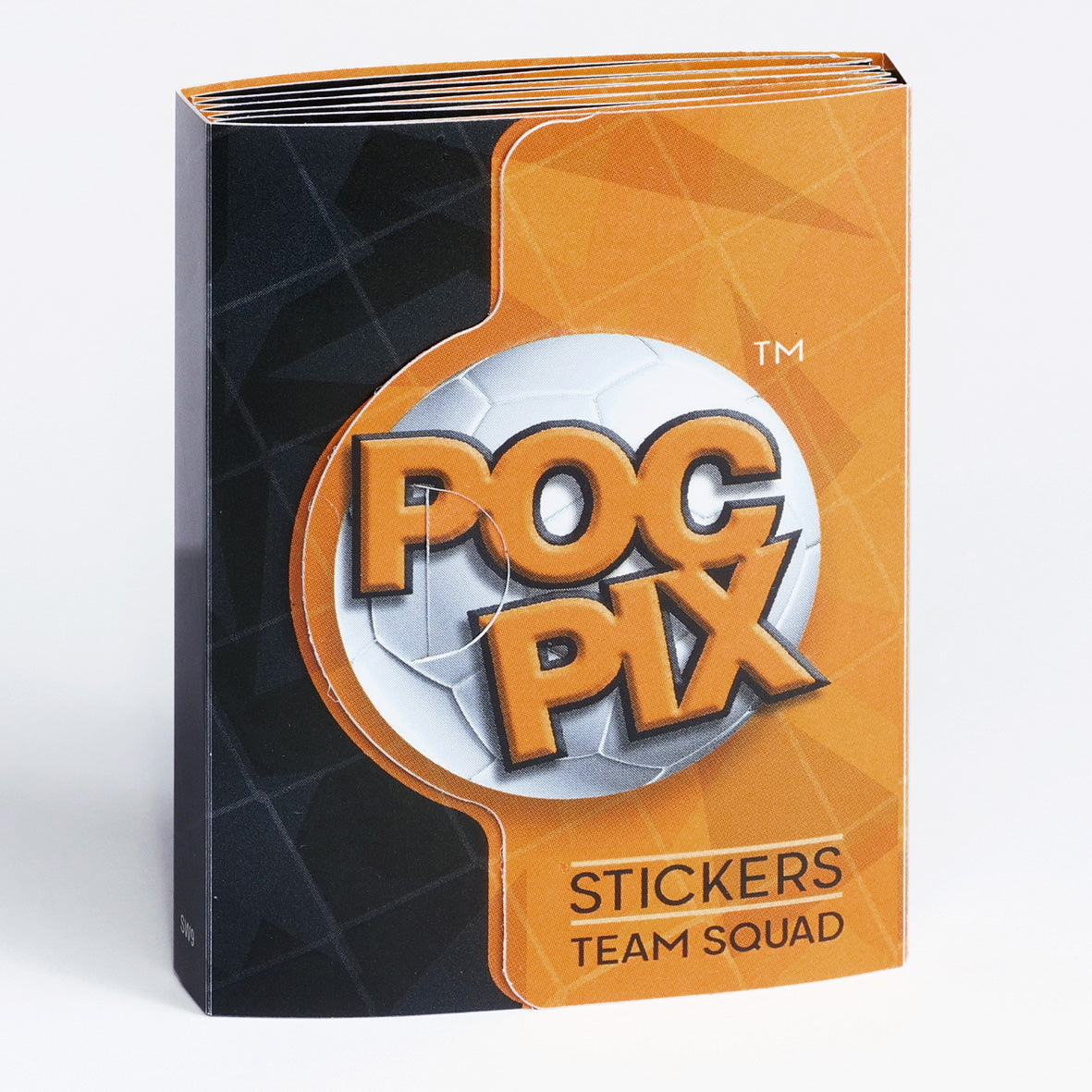 Pocket TCG Football Sticker Collection Book : Black, Gold Orange