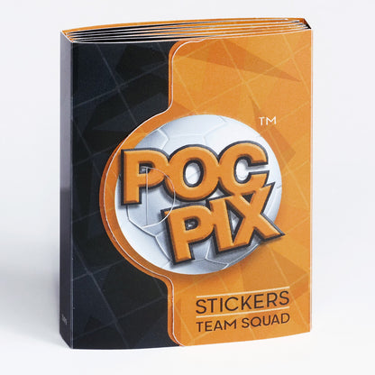Pocket TCG Football Sticker Collection Book : Black, Gold Orange