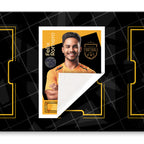 Pocket TCG Football Sticker Collection Book : Black, Gold Orange