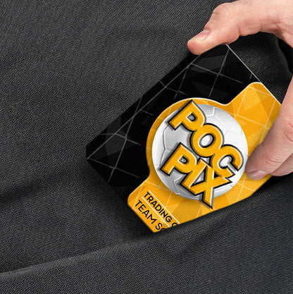 Pocket TCG Football Sticker Collection Book : Black, Gold Orange