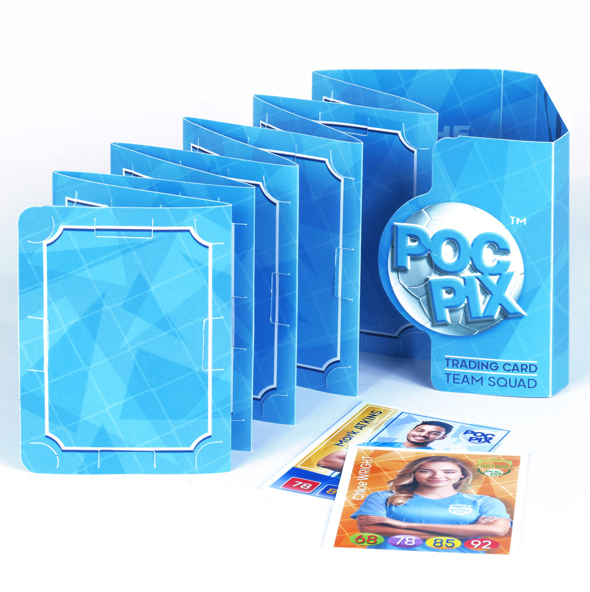 Pocket Trading Card Binder: Football Team: Sky Blue
