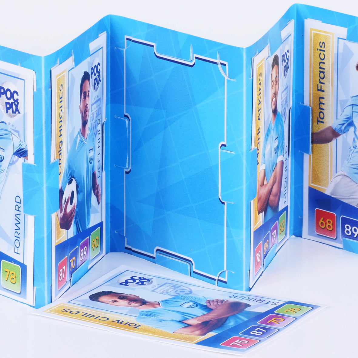 Pocket Trading Card Binder: Football Team: Sky Blue