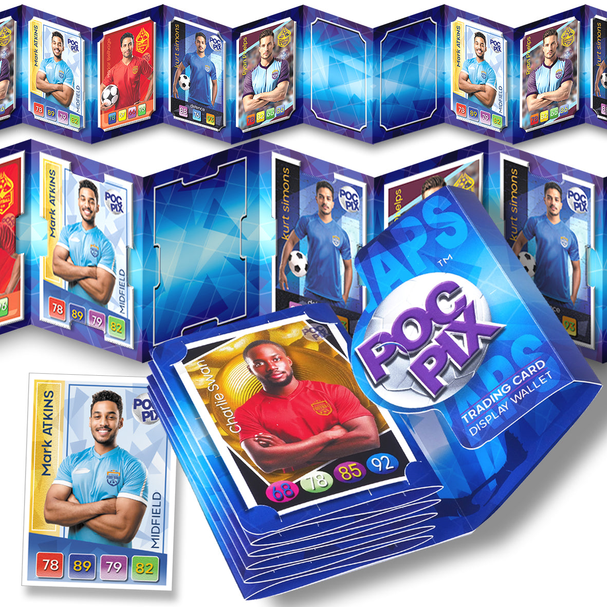 Pocket Trading Card Binder Album : Football / All -Stars : Swaps