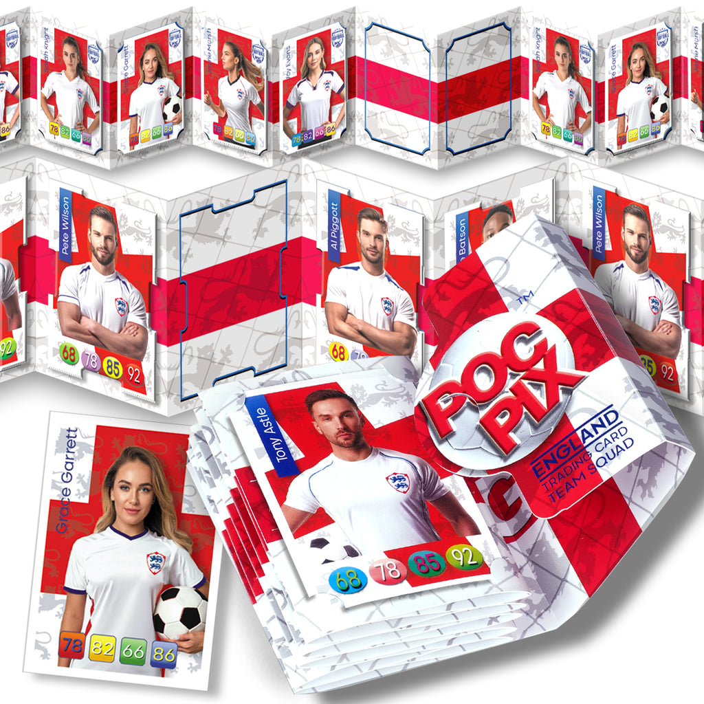 Pocket Trading Card Binder: Football Team Squad : England