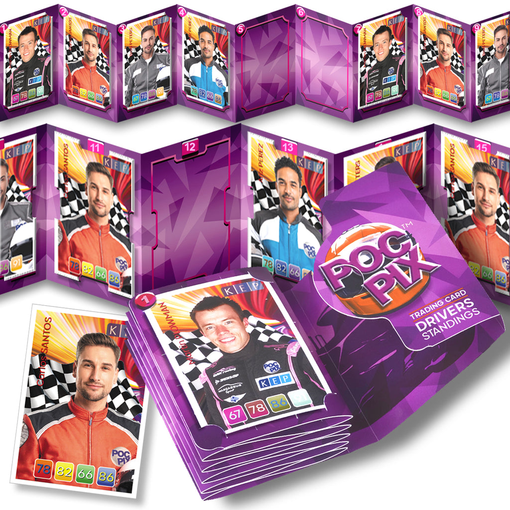 Pocket Trading Card Binder Album : Drivers Standings