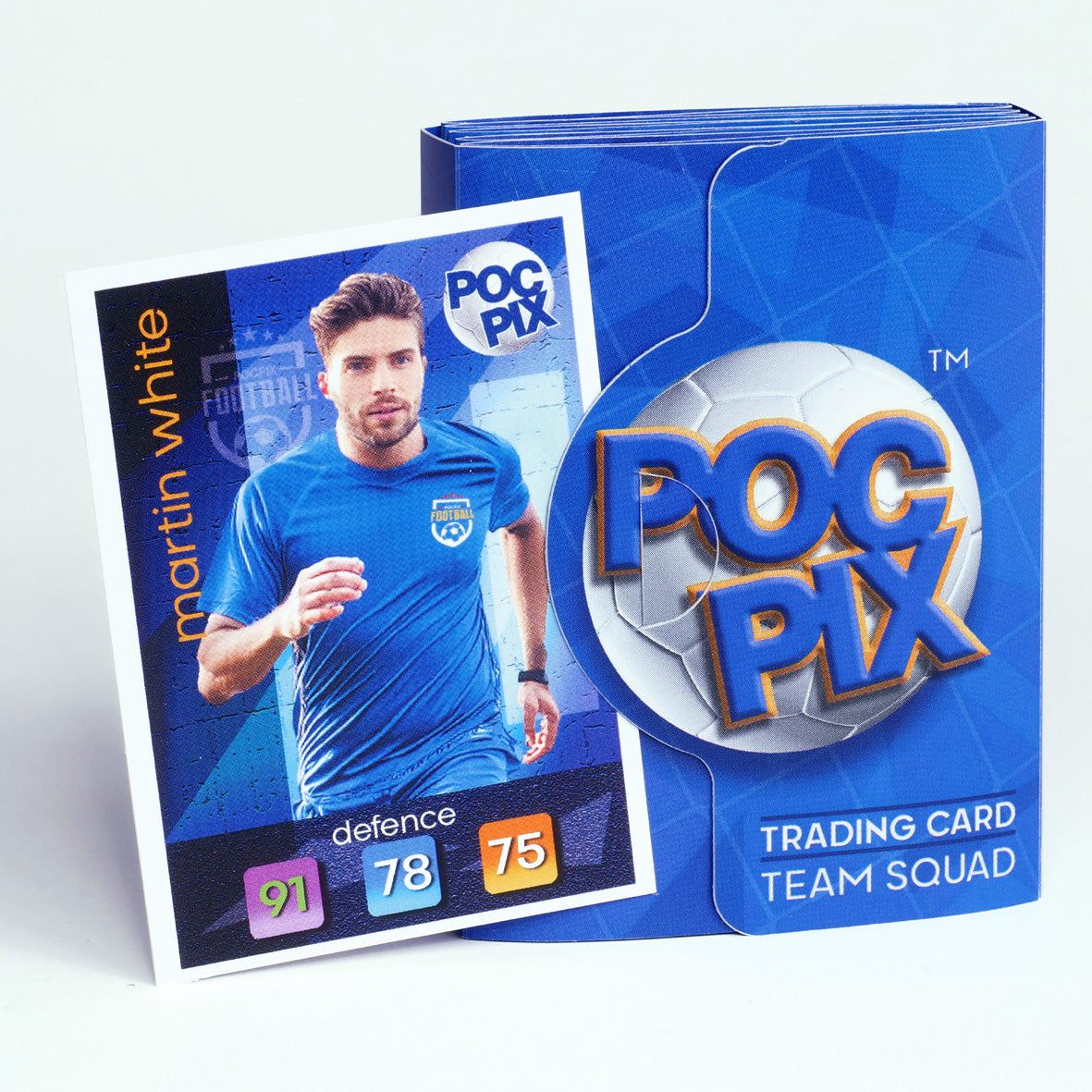 Pocket Trading Card Binder : Football Team : Royal Blue