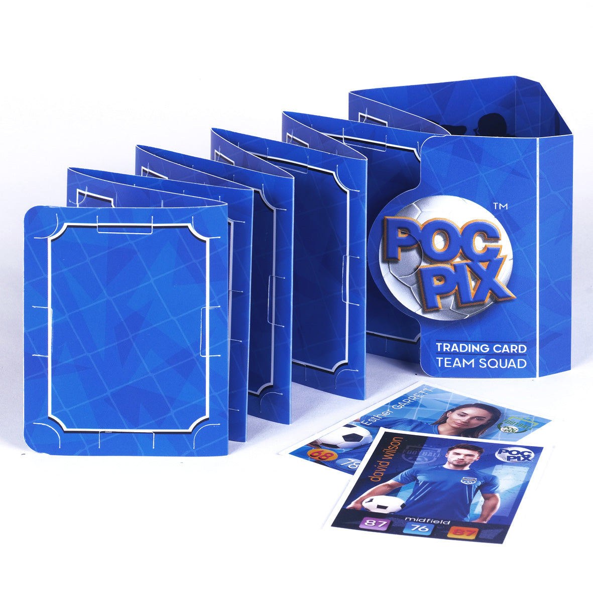 Pocket Trading Card Binder : Football Team : Royal Blue