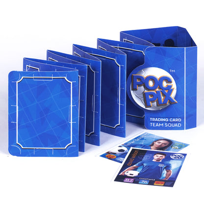 Trading Card Album Wallet : Football Team : Royal Blue