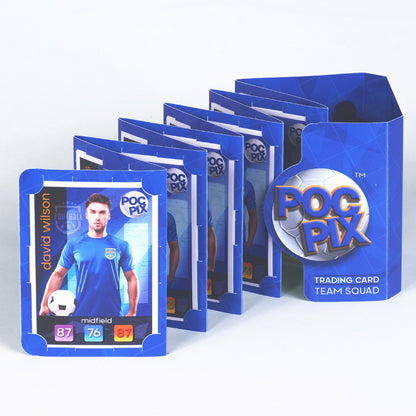 Trading Card Album Wallet : Football Team : Royal Blue