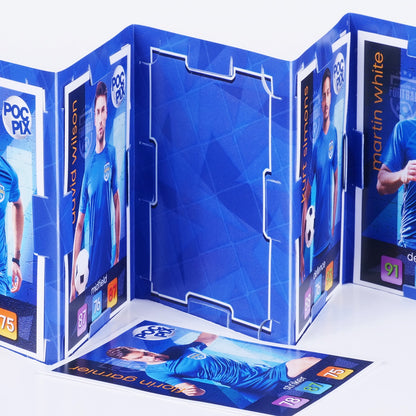 Trading Card Album Wallet : Football Team : Royal Blue