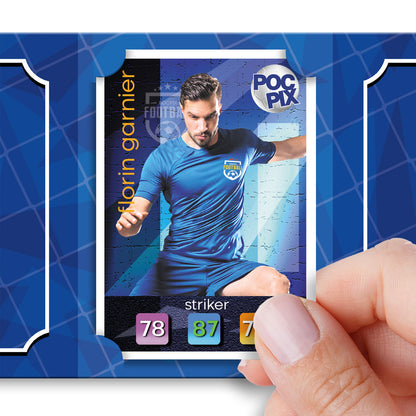 Trading Card Album Wallet : Football Team : Royal Blue