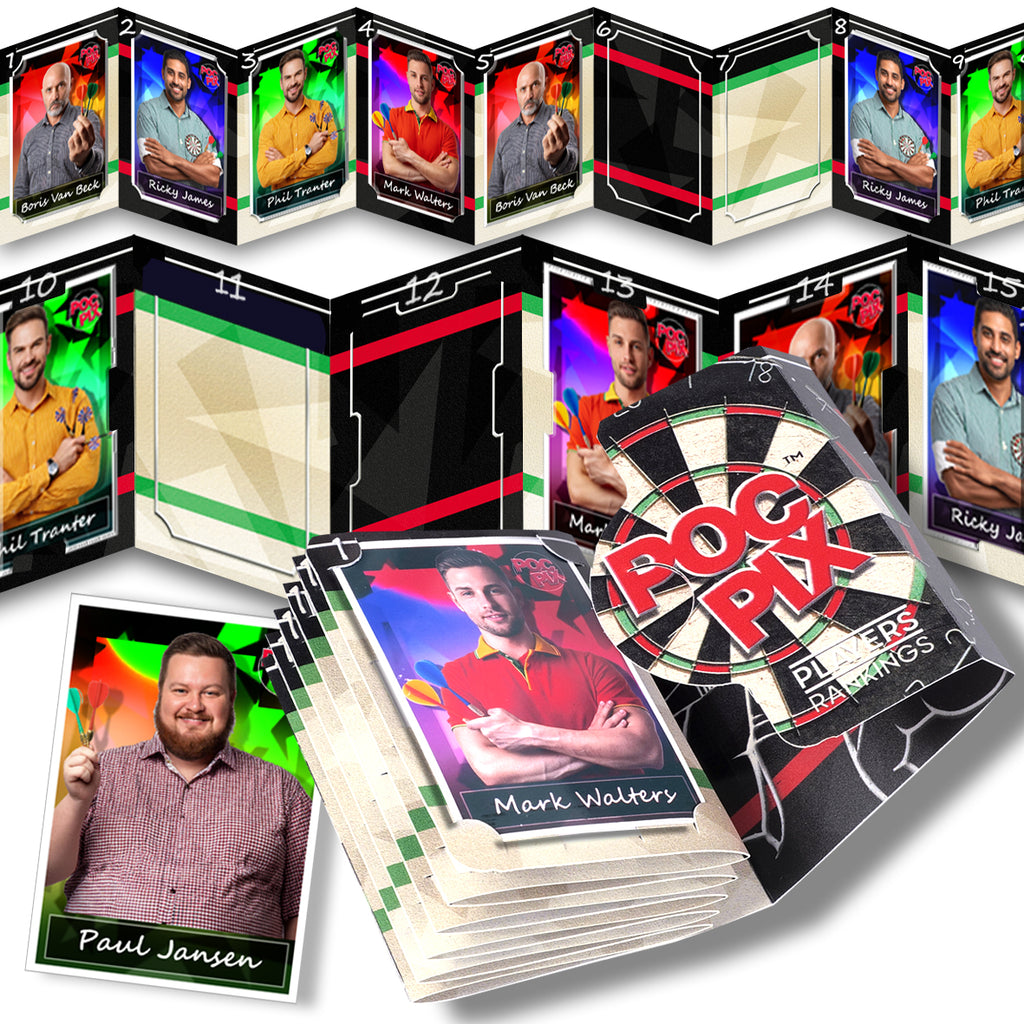 Pocket Trading Card Binder Album : Darts : Player Rankings
