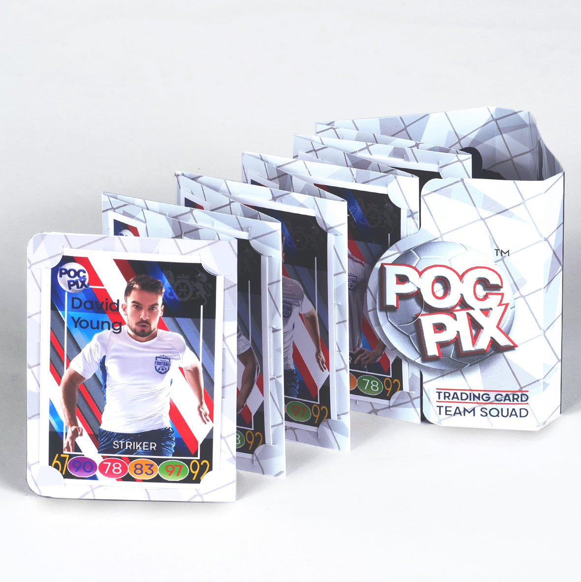 Pocket Trading Card Binder : Football Team : Navy & White