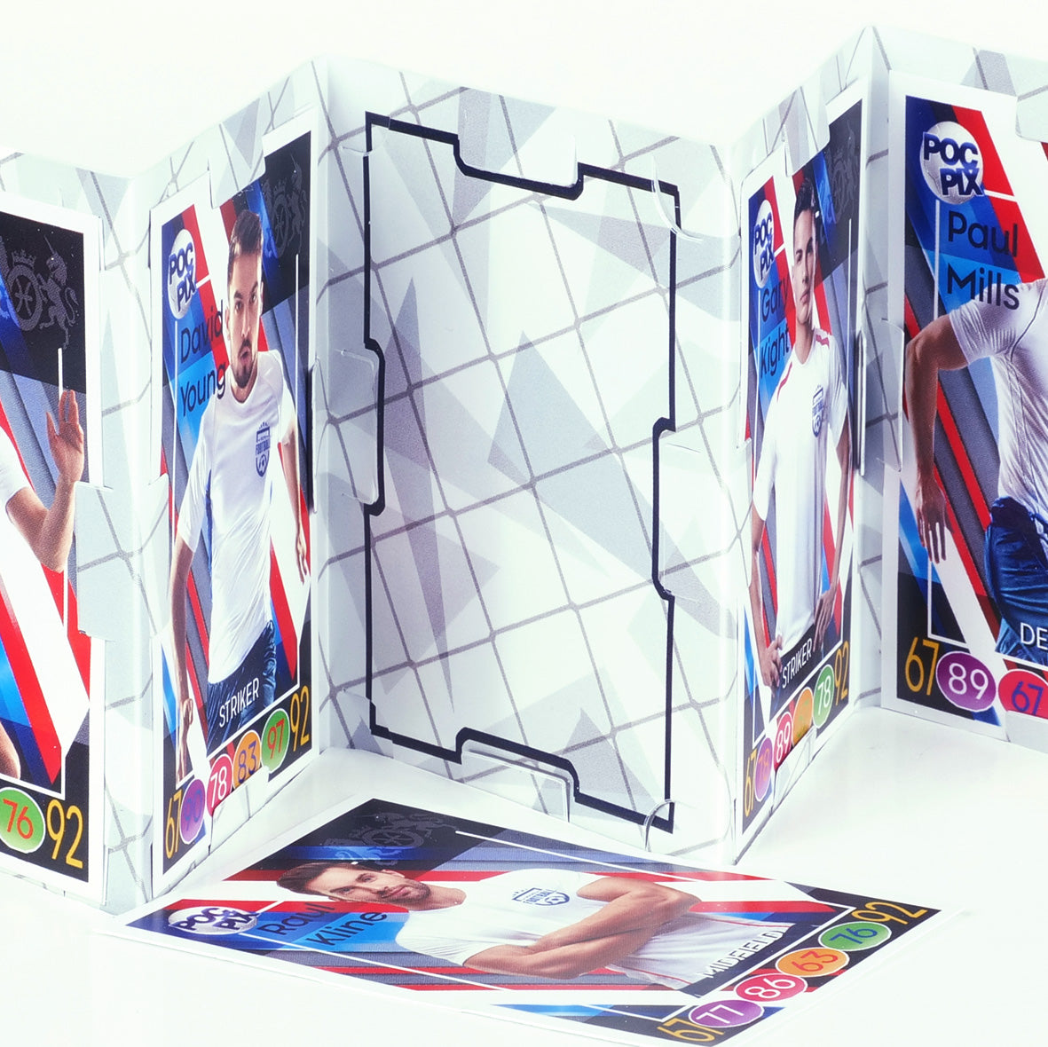 Pocket Trading Card Binder : Football Team : Navy & White