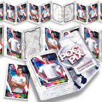 Pocket Trading Card Binder : Football Team : Navy & White