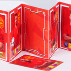 Pocket Trading Card Binder : Football Team : Red Gold