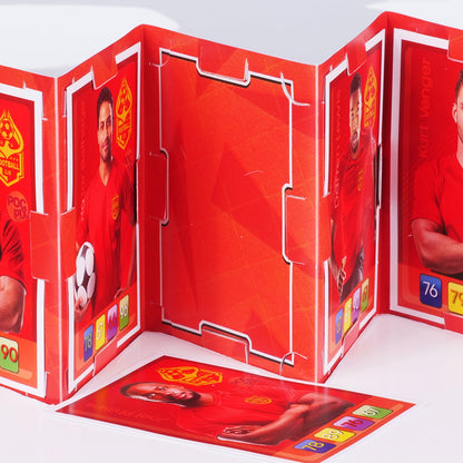 Pocket Trading Card Binder : Football Team : Red Gold