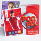 Pocket Trading Card Binder : Football Team : Red White