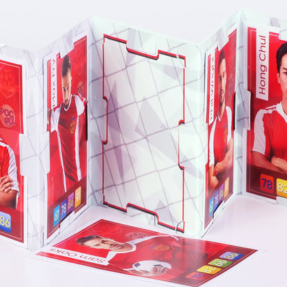 Trading Card Album Wallet : Football Team : Red White