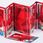 Pocket Trading Card Binder Display : Football Team : Red