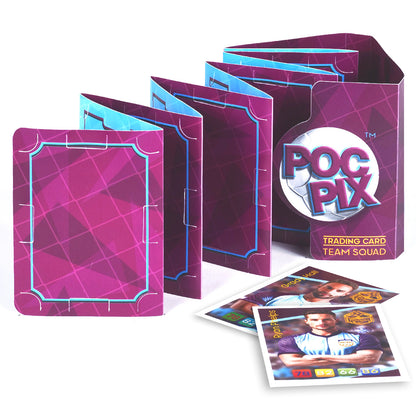 Pocket Trading Card Binder Display : Football : Purple Blue