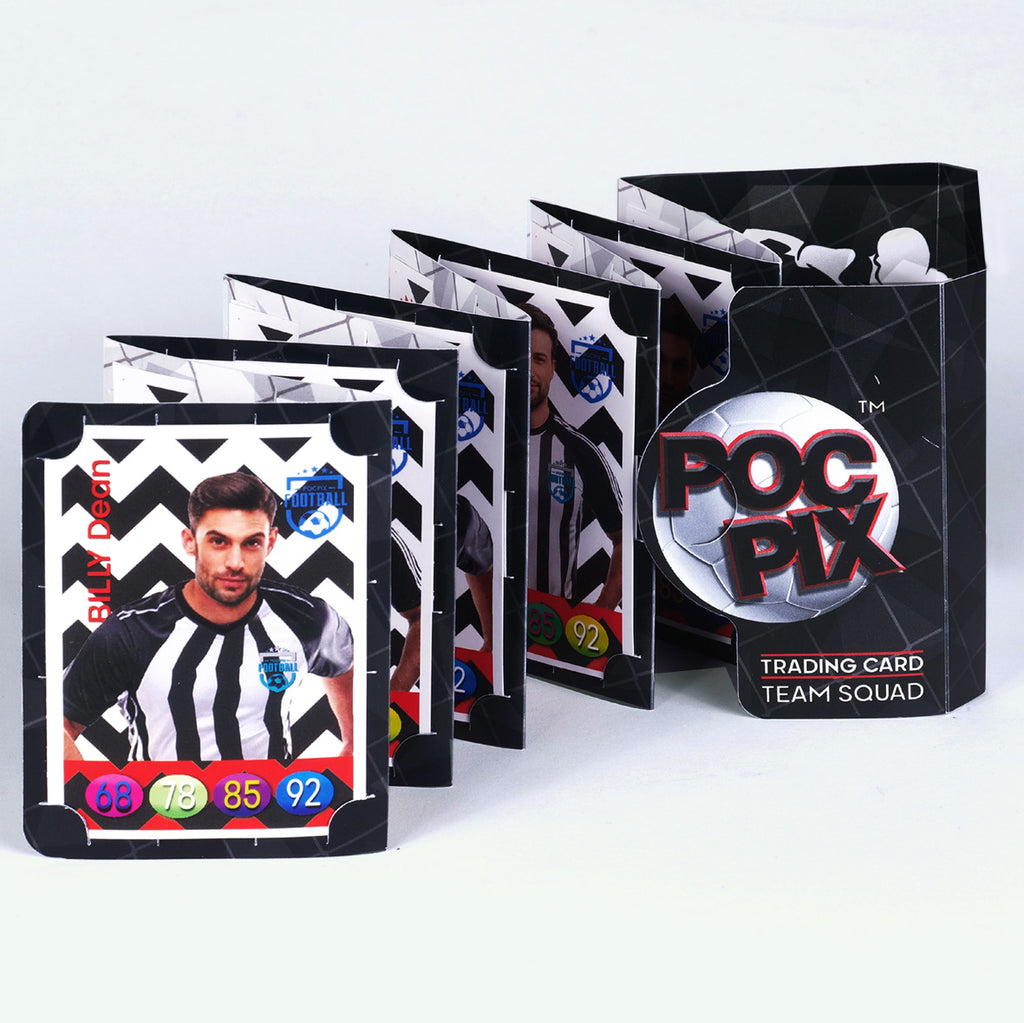 Pocket Trading Card Binder : Football : Black White