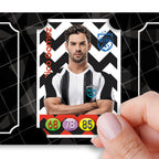Pocket Trading Card Binder : Football : Black White