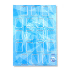 Trading Card Binder Wall Sheet : Teams or All-Stars : Sky Blue