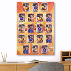 Trading Card Poster Display : Team Sheet : Teams or All-Stars - Football Legends