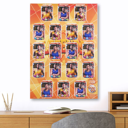 Trading Card Poster : Team Sheet : Teams or All-Stars : Football Legends
