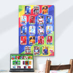 Trading Card Team Sheet : Teams or All-Stars - Euro UEFA Stars
