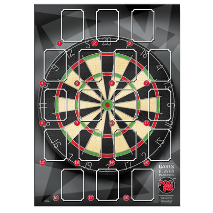 Trading Card : Darts Sheet : Player Rankings :  TSC16