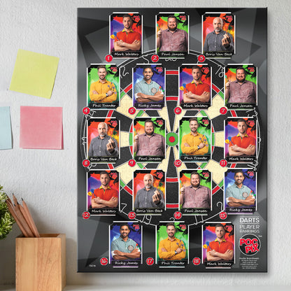 Trading Card : Darts Sheet : Player Rankings :  TSC16