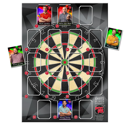 Trading Card : Darts Sheet : Player Rankings :  TSC16