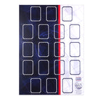 Trading Card Poster Display : Team Sheet : Teams or All-Stars - Navy Blue & White