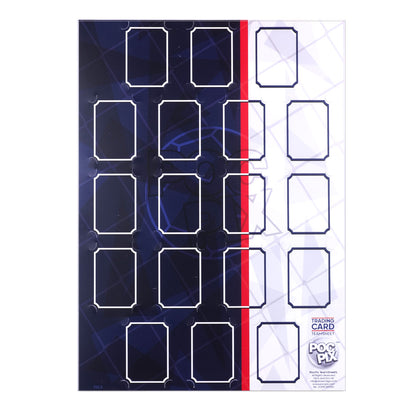 Trading Card Poster : Team Sheet : Teams / All-Stars : Royal Blue & white